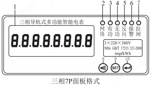 导轨式4G三相多功能电力仪表(图2)