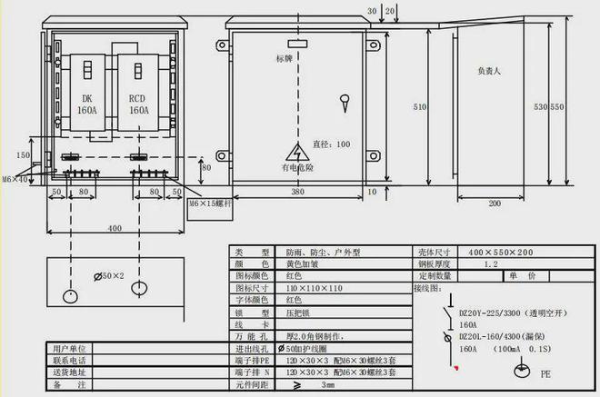 施工现场“三级配电”如何配置？标准示例！(图2)