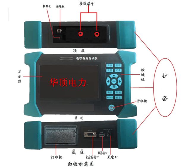 HD-900A配网手持式电容电流测试仪的详细的操作(图1)