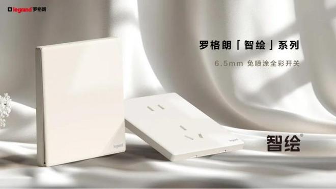 罗格朗智绘系列采用免喷涂全彩注塑工艺环保又美观(图1)