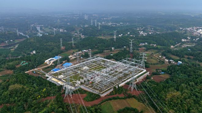 简阳首座500千伏输变电站正式投运(图9)