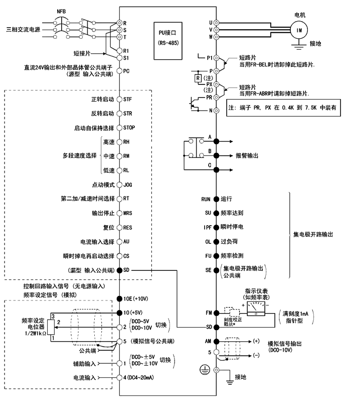 多图详解变频器的端子功能与接线(图3)
